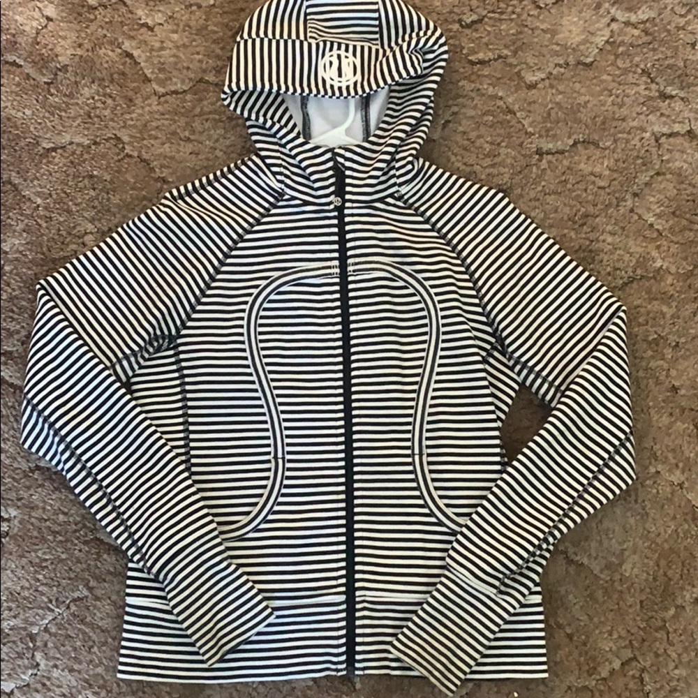 Good used condition striped lulu lemon jacket